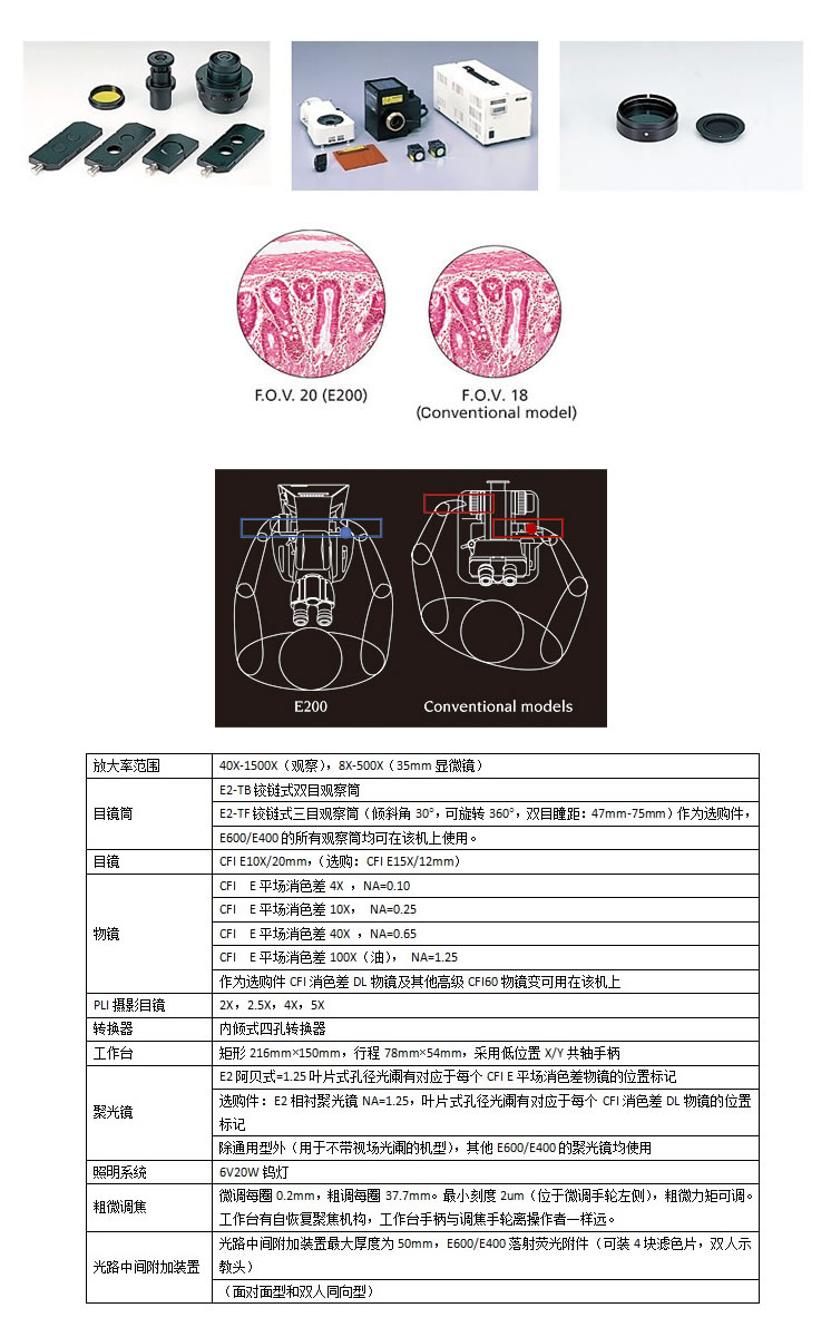 Eclipse E200生物顯微鏡